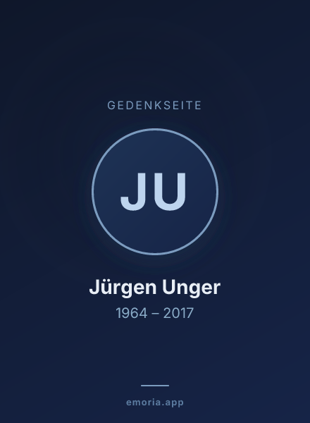 Gedenkportrait von Jürgen Unger