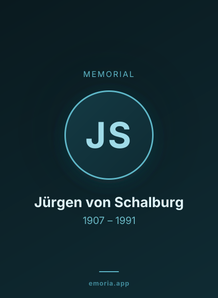 Memorial portrait of Jürgen von Schalburg