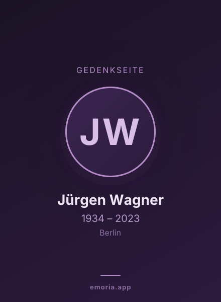 Gedenkportrait von Jürgen Wagner