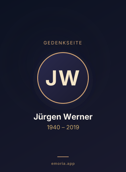 Gedenkportrait von Jürgen Werner