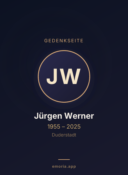 Gedenkportrait von Jürgen Werner