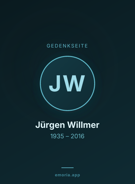 Gedenkportrait von Jürgen Willmer