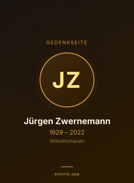 Gedenkportrait von Jürgen Zwernemann