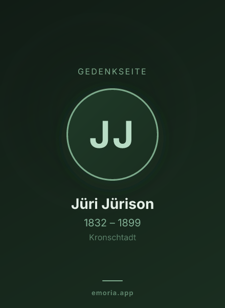 Gedenkportrait von Jüri Jürison