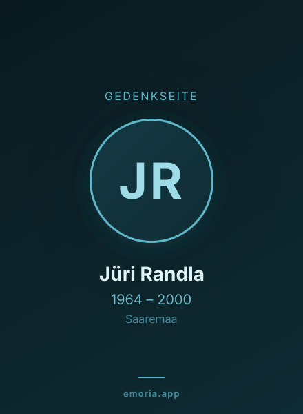 Gedenkportrait von Jüri Randla