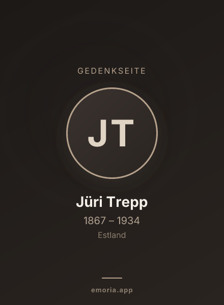 Gedenkportrait von Jüri Trepp