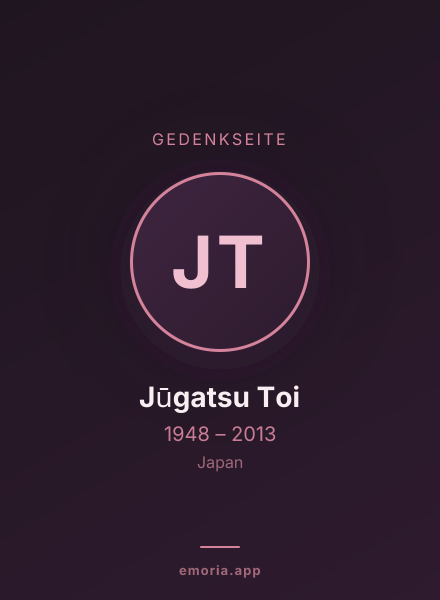 Gedenkportrait von Jūgatsu Toi