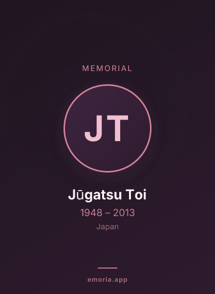 Memorial portrait of Jūgatsu Toi