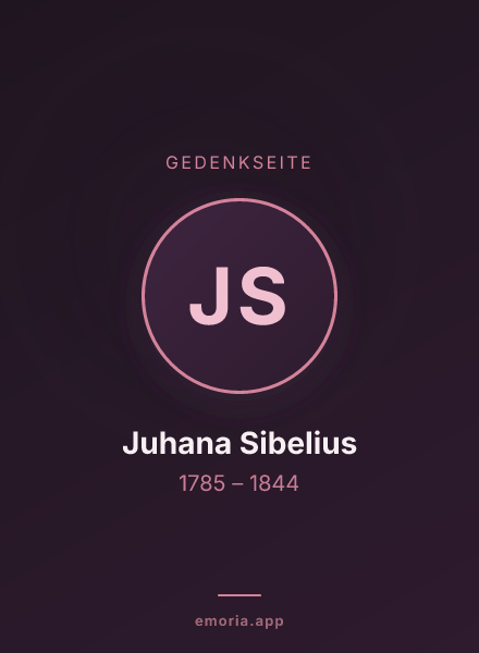 Gedenkportrait von Juhana Sibelius