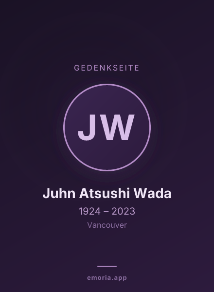 Gedenkportrait von Juhn Atsushi Wada