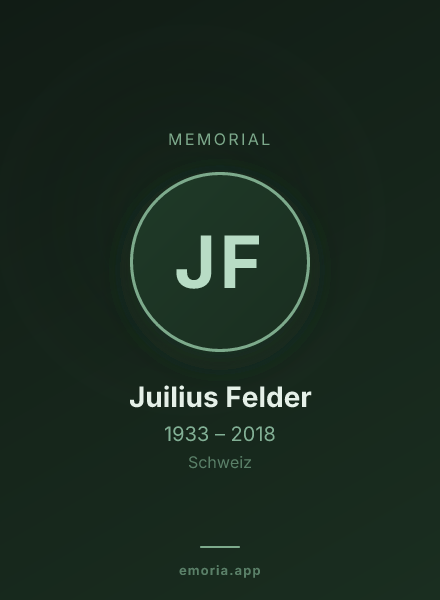 Memorial portrait of Juilius Felder