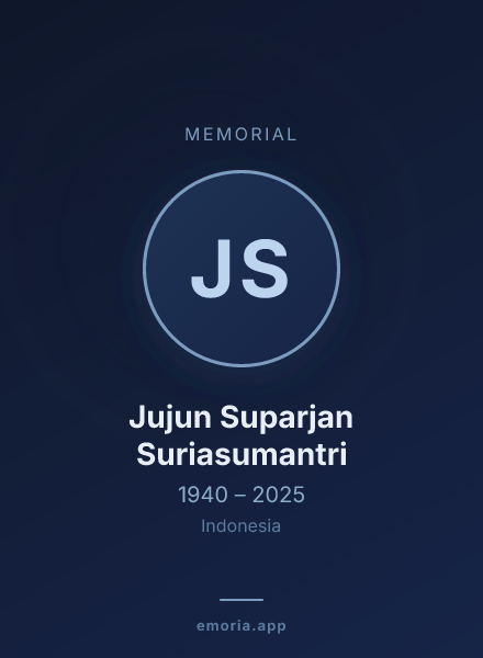 Memorial portrait of Jujun Suparjan Suriasumantri