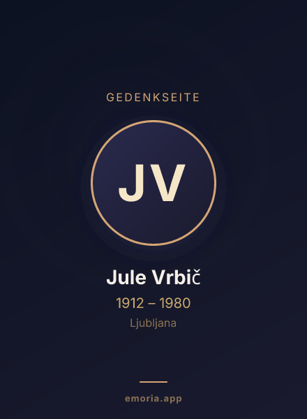 Gedenkportrait von Jule Vrbič