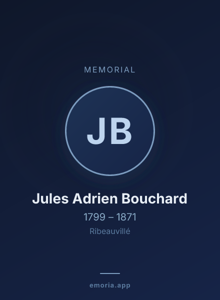 Memorial portrait of Jules Adrien Bouchard