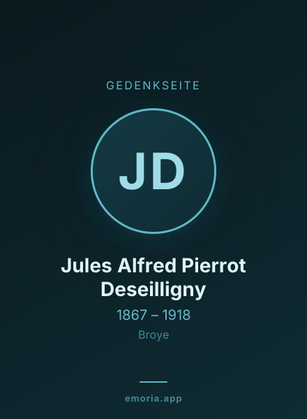 Gedenkportrait von Jules Alfred Pierrot Deseilligny