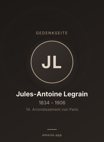 Gedenkportrait von Jules-Antoine Legrain