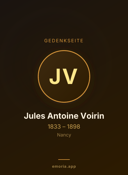 Gedenkportrait von Jules Antoine Voirin