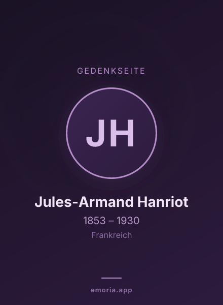 Gedenkportrait von Jules-Armand Hanriot