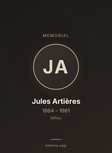 Memorial portrait of Jules Artières