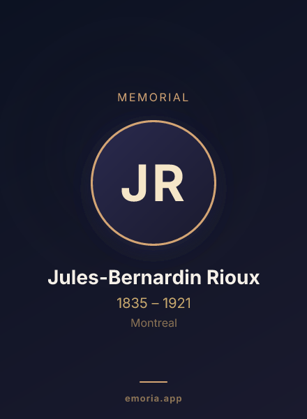 Memorial portrait of Jules-Bernardin Rioux