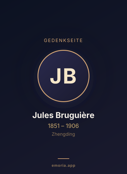 Gedenkportrait von Jules Bruguière