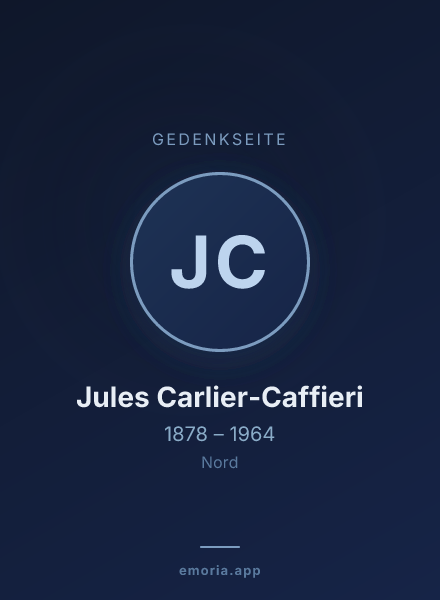 Gedenkportrait von Jules Carlier-Caffieri