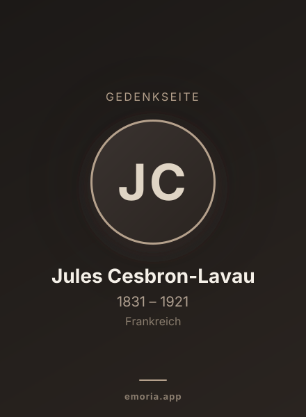 Gedenkportrait von Jules Cesbron-Lavau