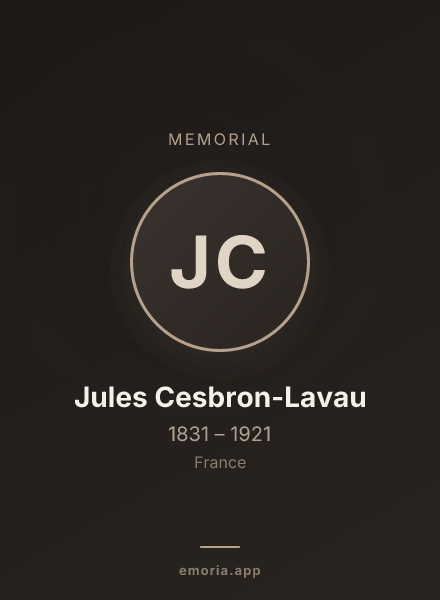 Memorial portrait of Jules Cesbron-Lavau