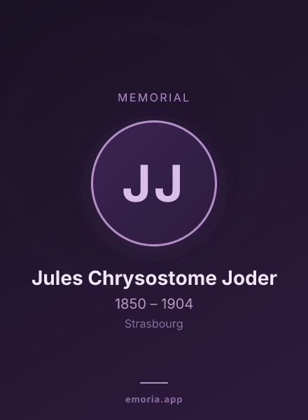 Memorial portrait of Jules Chrysostome Joder