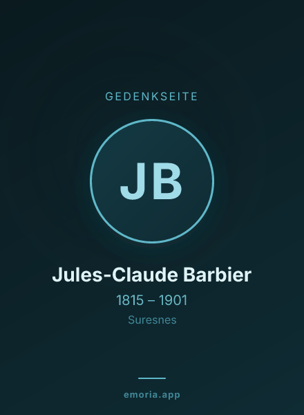 Gedenkportrait von Jules-Claude Barbier