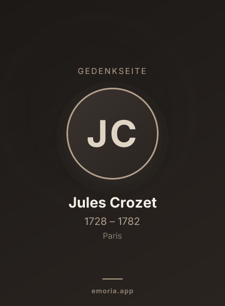 Gedenkportrait von Jules Crozet