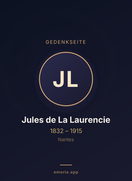 Gedenkportrait von Jules de La Laurencie