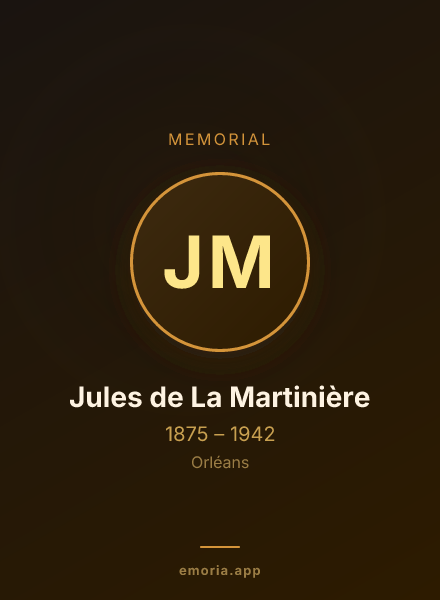 Memorial portrait of Jules de La Martinière