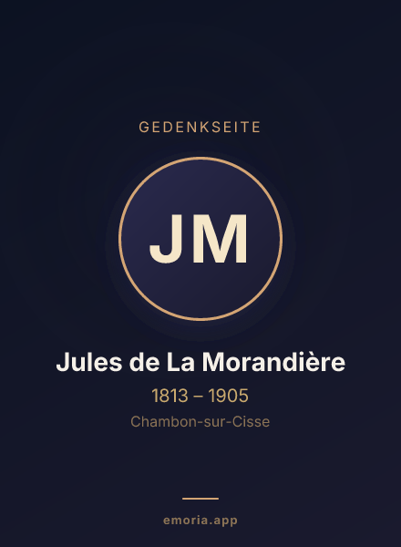 Gedenkportrait von Jules de La Morandière