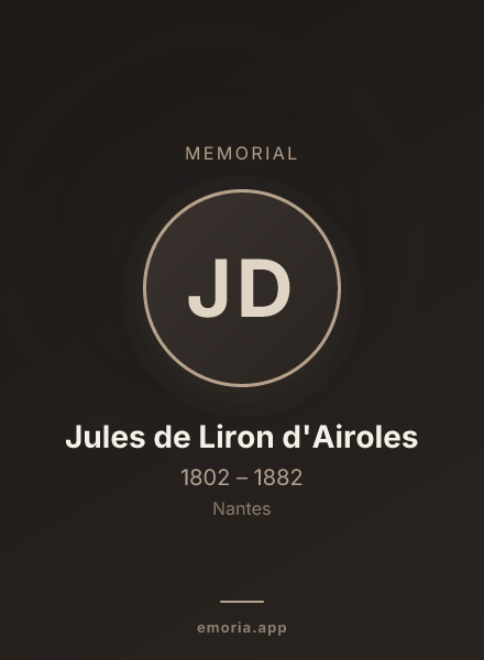 Memorial portrait of Jules de Liron d'Airoles