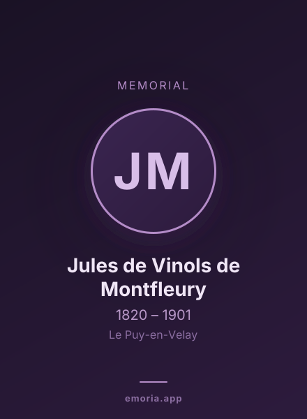 Memorial portrait of Jules de Vinols de Montfleury