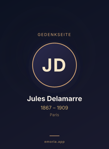 Gedenkportrait von Jules Delamarre