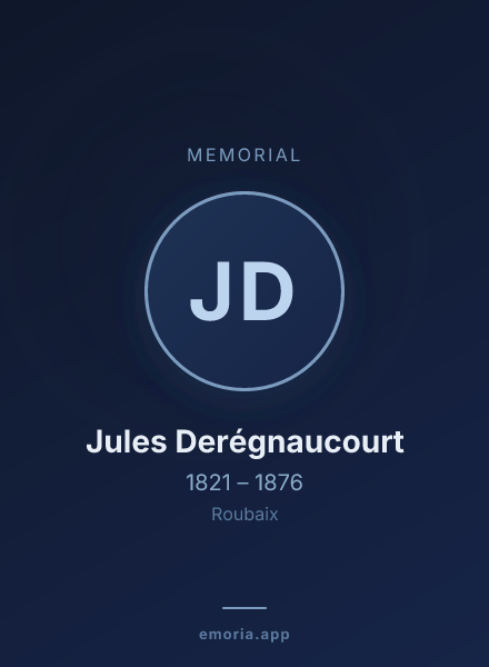Memorial portrait of Jules Derégnaucourt