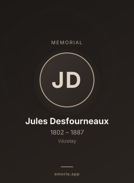 Memorial portrait of Jules Desfourneaux