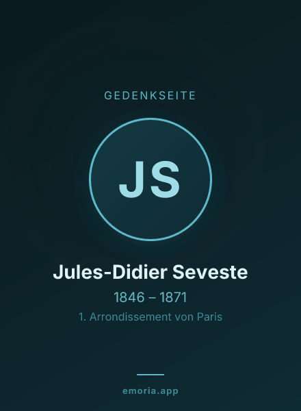 Gedenkportrait von Jules-Didier Seveste