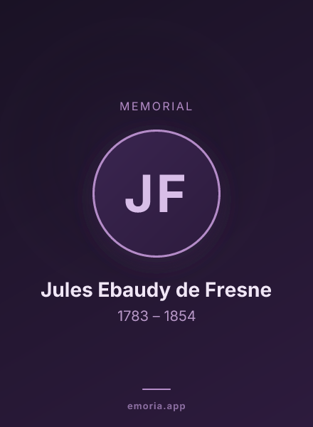 Memorial portrait of Jules Ebaudy de Fresne