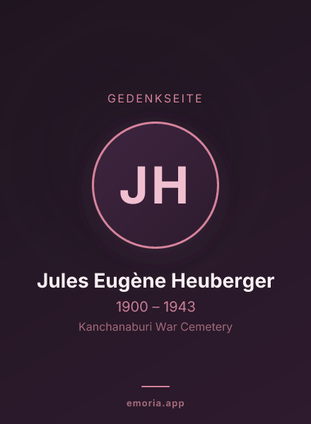 Gedenkportrait von Jules Eugène Heuberger