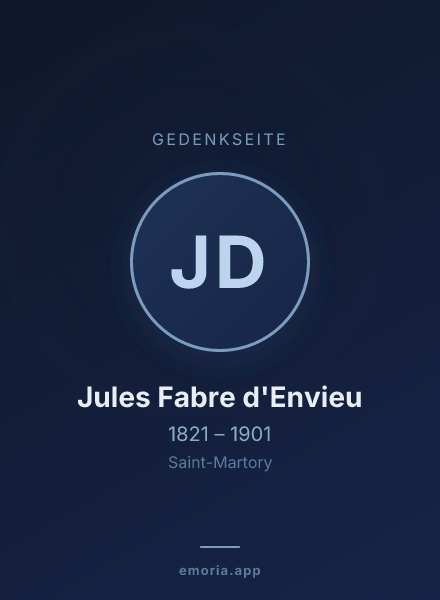 Gedenkportrait von Jules Fabre d'Envieu
