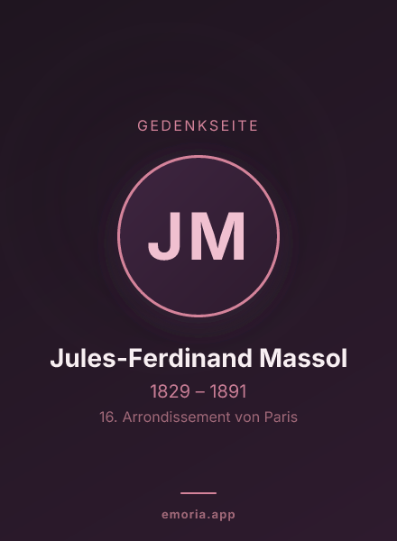 Gedenkportrait von Jules-Ferdinand Massol