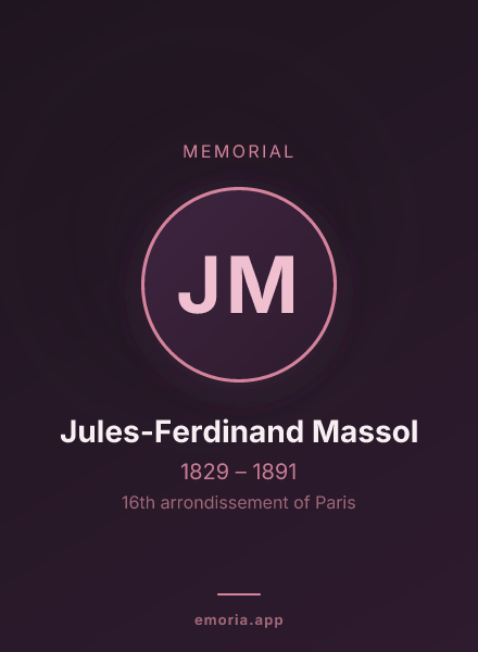 Memorial portrait of Jules-Ferdinand Massol