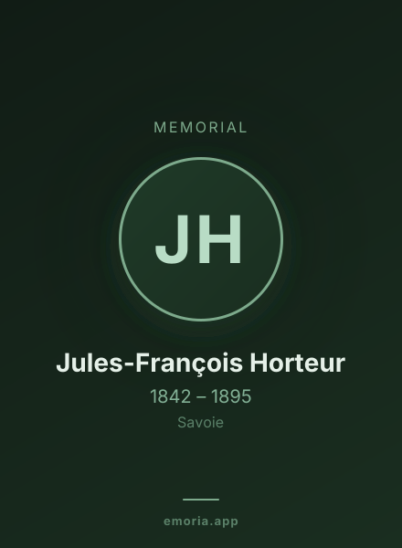 Memorial portrait of Jules-François Horteur