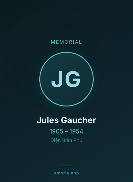 Memorial portrait of Jules Gaucher