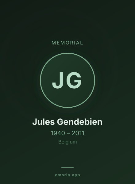 Memorial portrait of Jules Gendebien