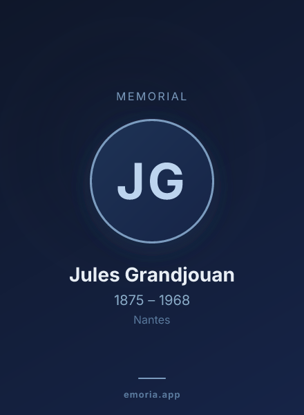 Memorial portrait of Jules Grandjouan