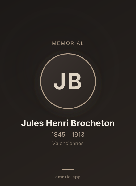 Memorial portrait of Jules Henri Brocheton